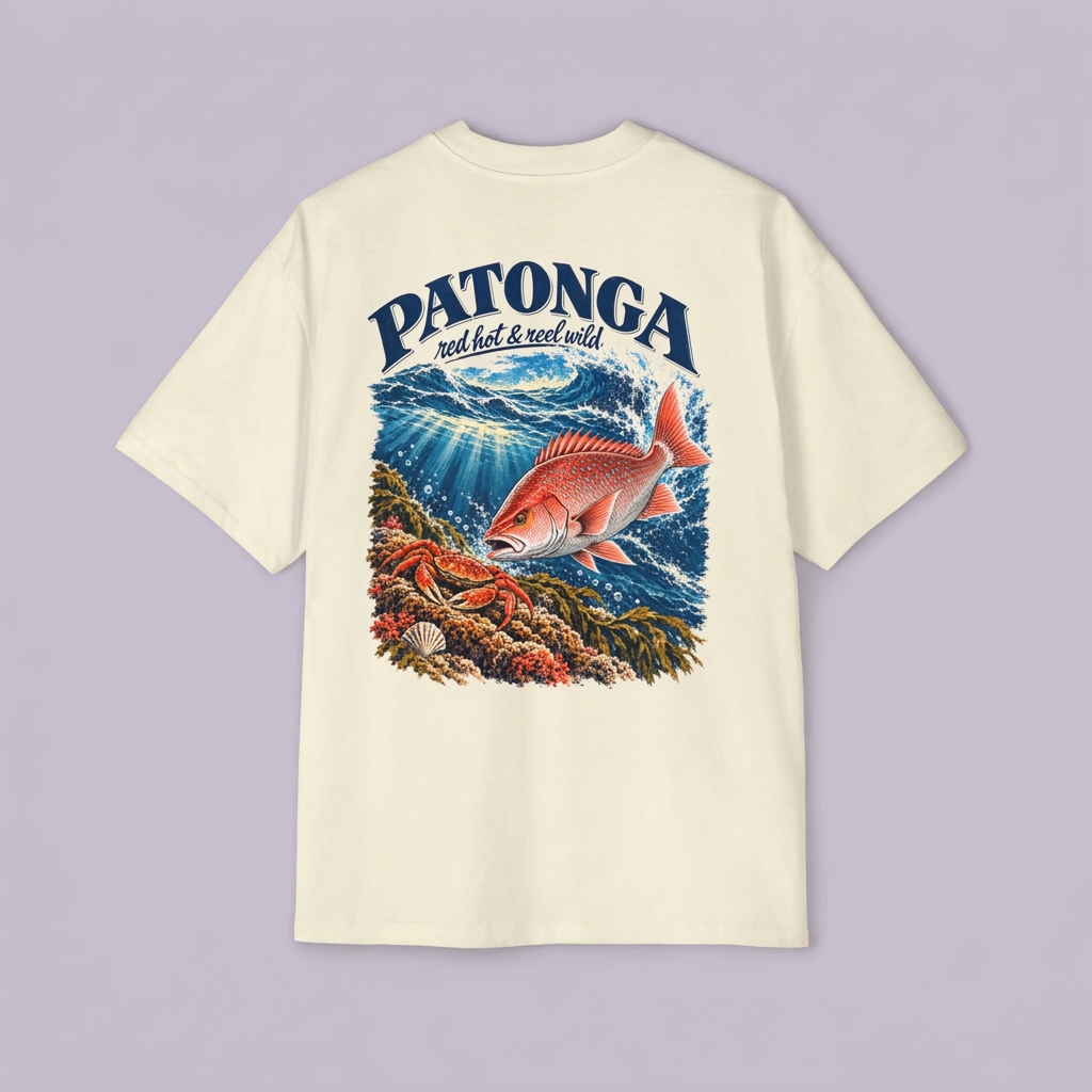 Snapper Tee Butter back flat lay