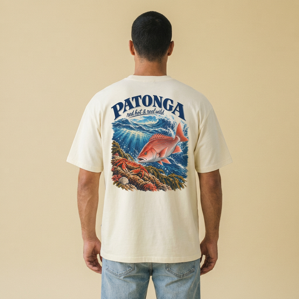 Snapper Tee men’s back mockup